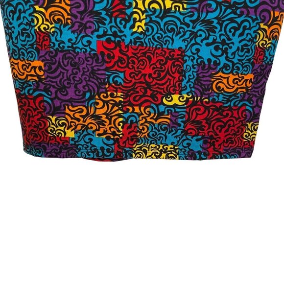 LuLaRoe JULIA Dress Size XXS Geometric Casual Colorblock Multicolor Bodycon - Picture 5 of 7